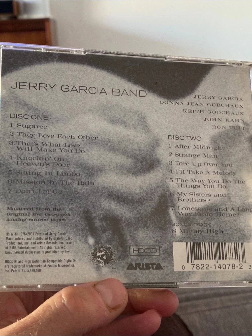 Jerry Garcia Black & White Don’t Let Go 2 CD Grateful Dead